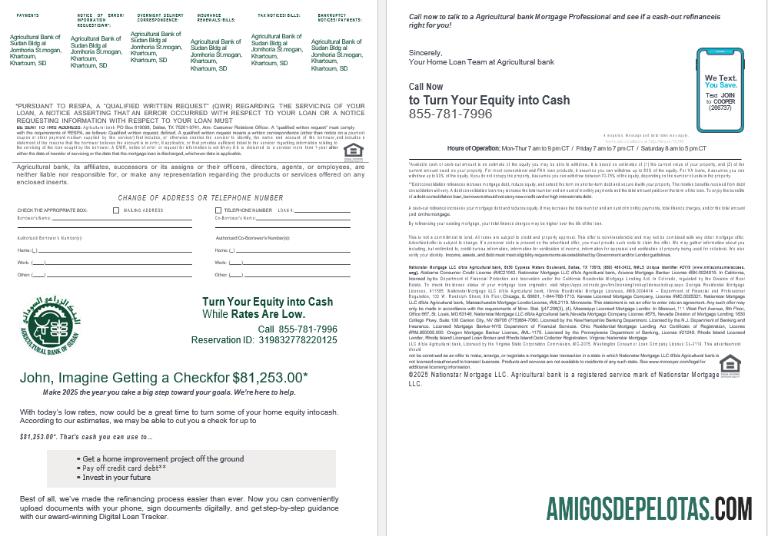 Declaração de empréstimo hipotecário do Banco Agrícola Sudanês do Banco Sudanês em formatos Word e PDF, 4 páginas 3 4 amostra